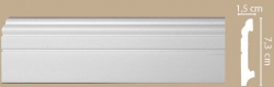 Плинтус напольный Decomaster A024/36 (71x15x2000 мм)