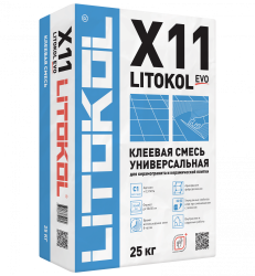 Клеевой состав для керамической плитки и керамогранита Litokol X11 Evo 25 кг