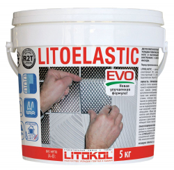 Реактивный двухкомпонентный клей для плитки Litokol LitoELASTIC EVO 5 кг