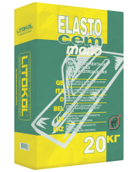 Цементный эластичный гидроизоляционный состав Litokol Elastocem Mono 20 кг