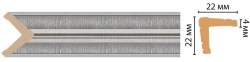 Уголок Decomaster 116S-55/80 (22x22x2400 мм)