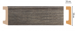 Плинтус напольный Decomaster D234-86 (58x16x2400 мм)