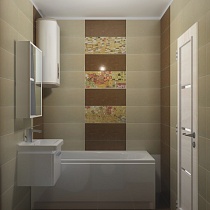 Раскладка плитки одной коллекции в ванных и совмещенных санузлах простой планировки. Цена указана за 1 час работы дизайнера.