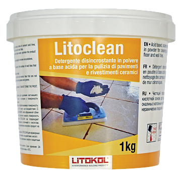 Кислотный очиститель цементных остатков Litokol LitoCLEAN 1 кг
