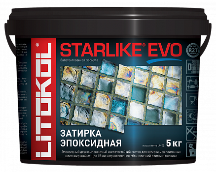 Эпоксидная затирка Litokol Starlike Evo S.115 Grigio Seta 5 кг
